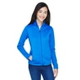 thumbnail image 1 of Devon & Jones Ladies' Newbury Colorblock MÃ©lange Fleece Full-Zip - DG796W, 1 of 4