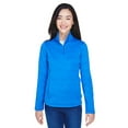 thumbnail image 1 of Devon & Jones Ladies' Newbury MÃ©lange Fleece Quarter-Zip - DG798W, 1 of 4