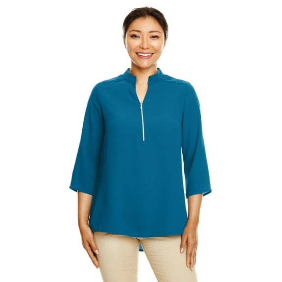 Devon & Jones Ladies' Perfect Fitâ„¢ 3/4-Sleeve Crepe Tunic - DP611W