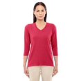 thumbnail image 1 of Devon & Jones DP184W Women's Perfect Fit Bracelet Length V-Neck Top, 1 of 3