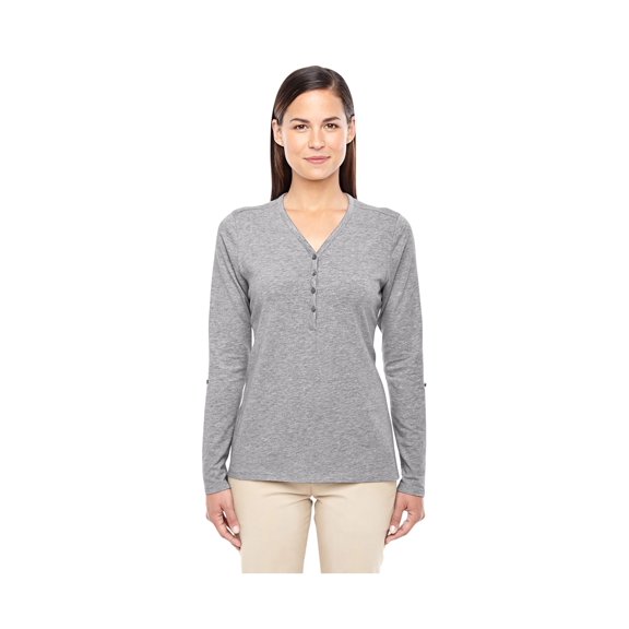 Devon & Jones Ladies Perfect Fit Convertible Sleeve Knit Top, Style DP186W