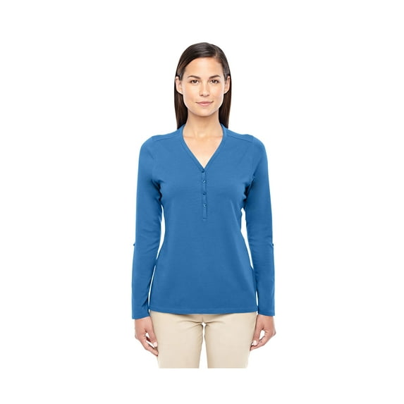Devon & Jones Ladies Perfect Fit Convertible Sleeve Knit Top, Style DP186W
