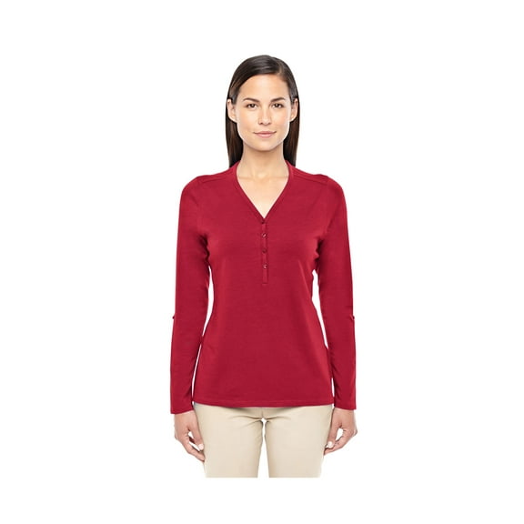 Devon & Jones Ladies Perfect Fit Convertible Sleeve Knit Top, Style DP186W