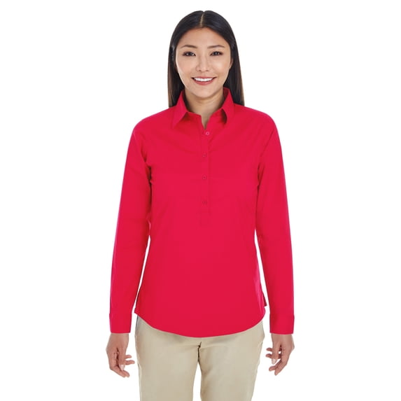 Devon & Jones Ladies' Perfect Fit™ Half-Placket Tunic Top - DP610W