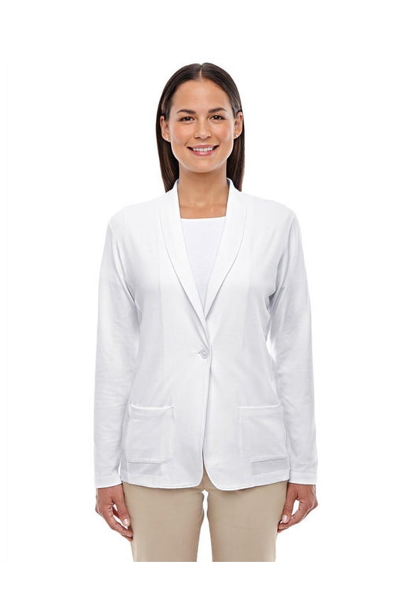Ladies' Perfect Fitâ„¢ Shawl Collar Cardigan 3XL WHITE