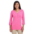 thumbnail image 1 of Devon & Jones Ladies' Perfect Fit? Y-Placket Convertible Sleeve Knit Top, 1 of 5