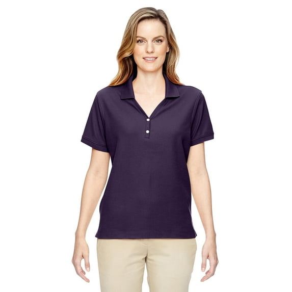 Devon & Jones Ladies' Pima Piqué Short-Sleeve Y-Collar Polo