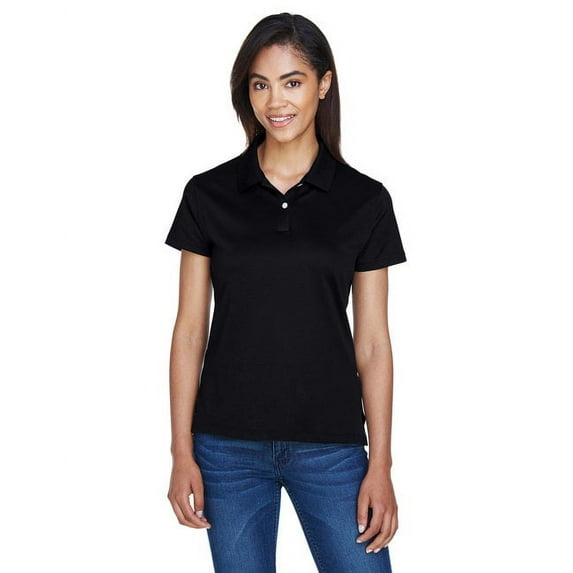 Devon & Jones Ladies' Pima-Tech™ Jet Piqué Polo 2XL BLACK