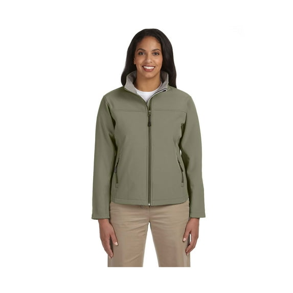 Devon & Jones Ladies Soft Shell Zippered Jacket, Style D995W
