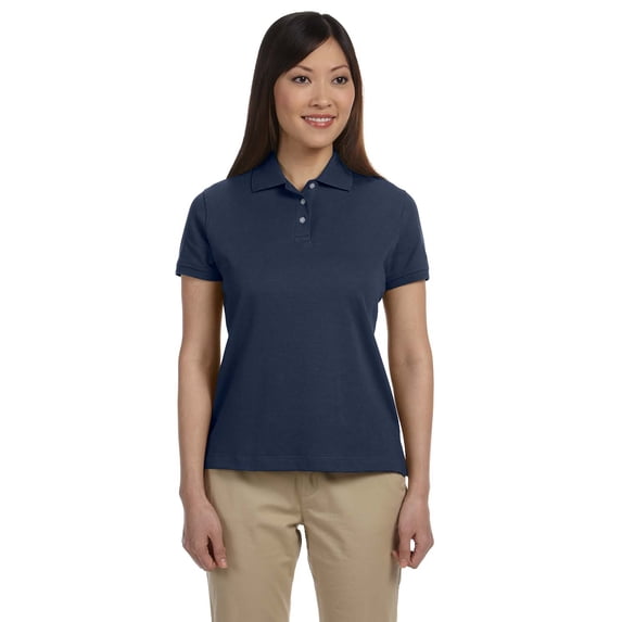 Devon & Jones Ladies' Solid Perfect Pima Interlock Polo