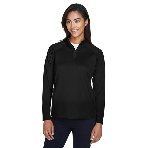Devon & Jones Ladies' Stretch Tech-Shell Compass Quarter-Zip - DG440W