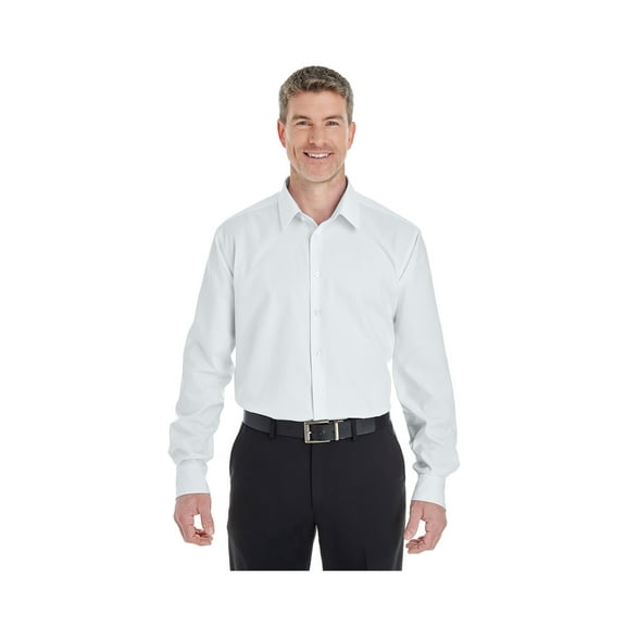 Devon & Jones Men'S Crown Collection Solid Broadcloth, DG532 ,WHITE, 4XL