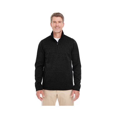 Devon & Jones Men'S Pilbloc V-Neck Button Cardigan Sweater, DG798 ,BLACK HEATHER, 4XL