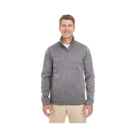 Devon & Jones Men'S Pilbloc V-Neck Button Cardigan Sweater, DG798 ,DARK GREY HEATHR, M