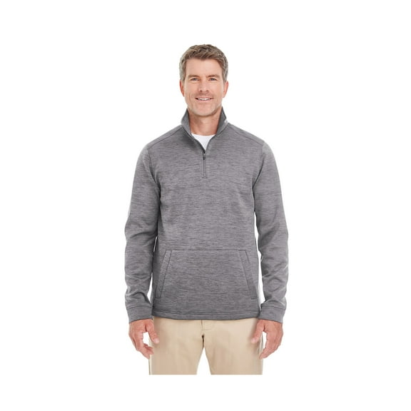 Devon & Jones Men'S Pilbloc V-Neck Button Cardigan Sweater, DG798 ,DARK GREY HEATHR, M