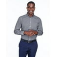thumbnail image 1 of Devon & Jones D640 Men's Crown Collection Gingham Check Woven Dress Shirt-Navy-2XL, 1 of 3