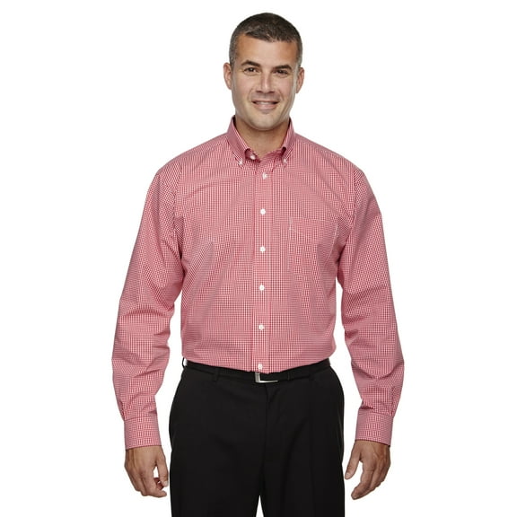 Devon & Jones Men's Crown Collection Gingham Check Shirt, Style D640