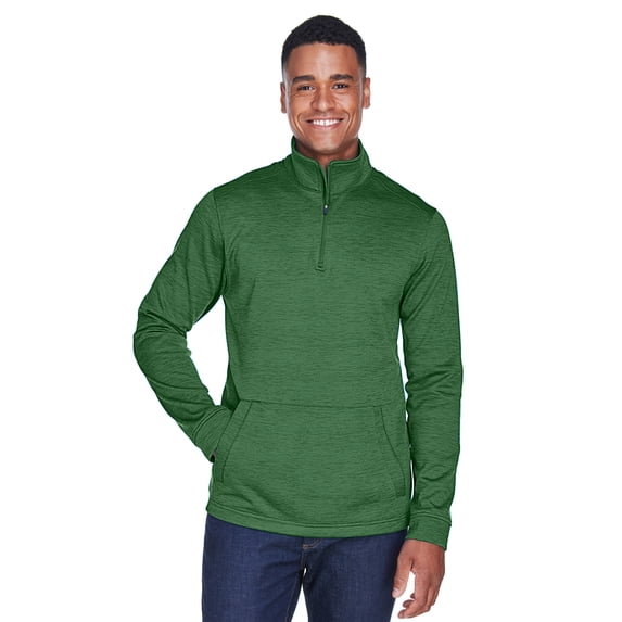 Devon & Jones Men's Newbury Mélange Fleece Quarter-Zip - DG798