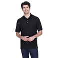 thumbnail image 1 of Devon & Jones Men's Pima Pique Polo Shirt, Black, XX-Large, 1 of 3
