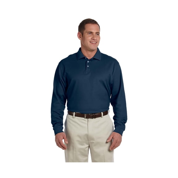 Devon & Jones D110 Men's Pima Pique Long Sleeve Polo