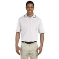 thumbnail image 1 of Devon & Jones Men's Tipped Perfect Pima Interlock Polo, 1 of 2