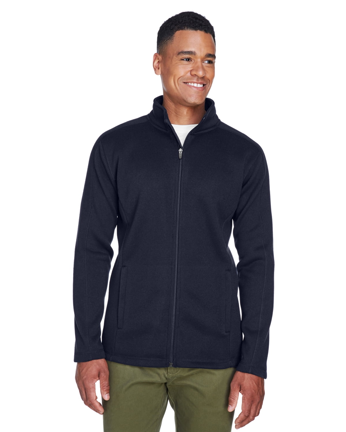 Men's Bristol Full-Zip Sweater Fleece Jacket - NAVY - XL - Walmart.com
