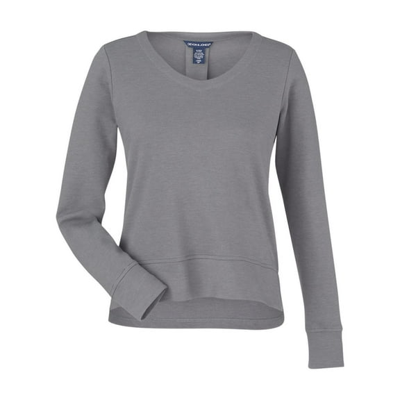 Devon & Jones DG482W Women's New Classics Charleston Pullover-GRAPHITE MELANGE-M