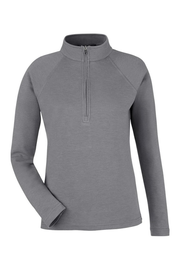 DG481WZ Women's New Classics Charleston Quarter-Zip Pullover-GRAPHITE MELANGE-2XL