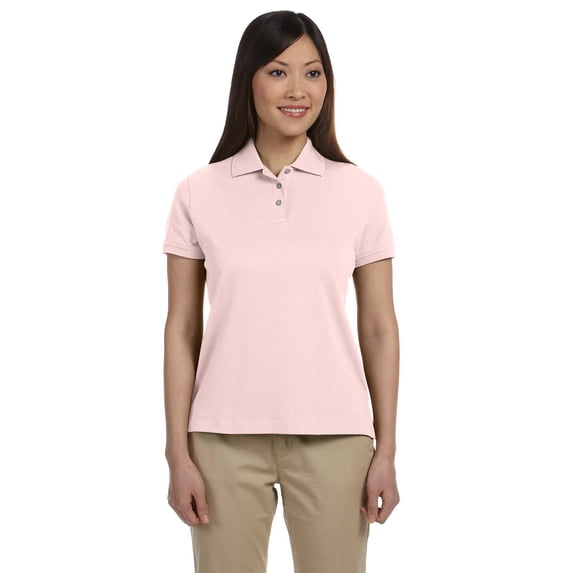 Devon & Jones Polo Shirt D140SW Womens Short Sleeve Pima Interlock