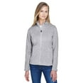 thumbnail image 1 of Devon & Jones DG793W Women's Bristol Full-Zip Sweater Fleece Jacket-Grey Heather-L, 1 of 3
