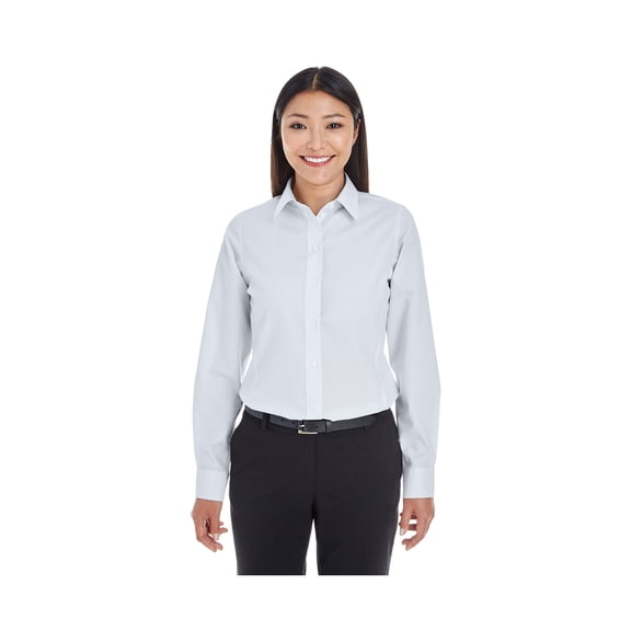 Devon & Jones Women's Crown Collection? Striped Shirt, Style DG534W