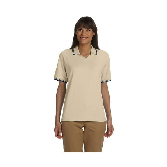 Devon & Jones Women's Johnny Collar Perfect Polo Shirt, Style D140W