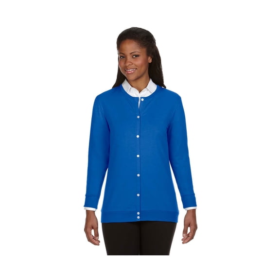 Devon & Jones Women's Perfect Fit Ribbon Cardigan, Style DP181W