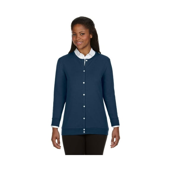 Devon & Jones Women's Perfect Fit Ribbon Cardigan, Style DP181W