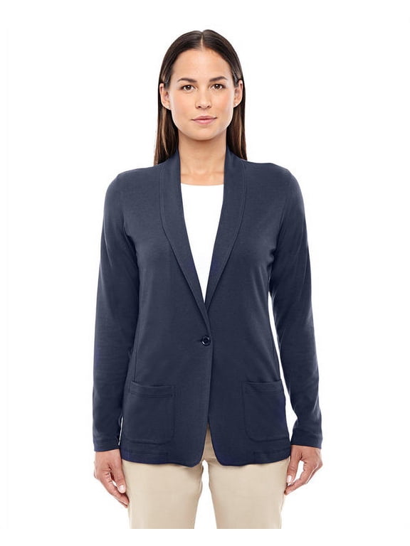 Women's Perfect Fit Shawl Collar Cardigan, Small, Navy