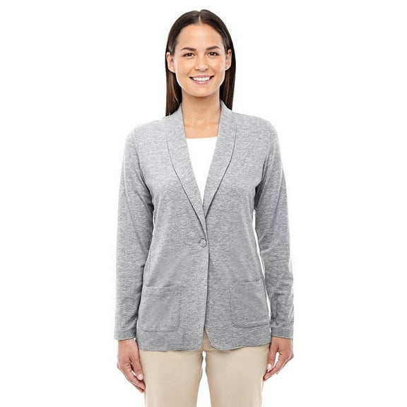 Devon & Jones Women's Perfect Fit Shawl Collar Cardigan, X-Large, Grey Heather