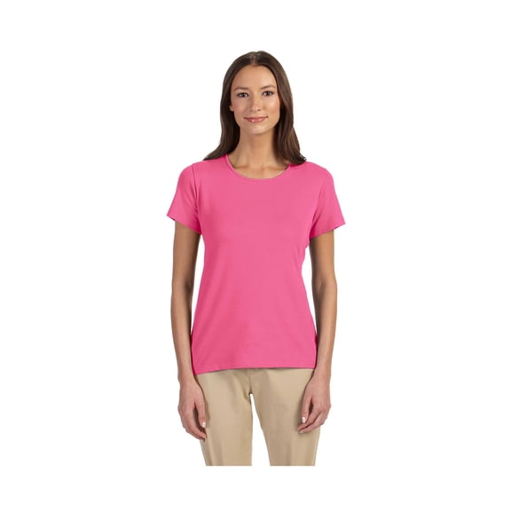 Devon & Jones Women's Perfect Flattering Fit Shell T-Shirt, Style DP182W