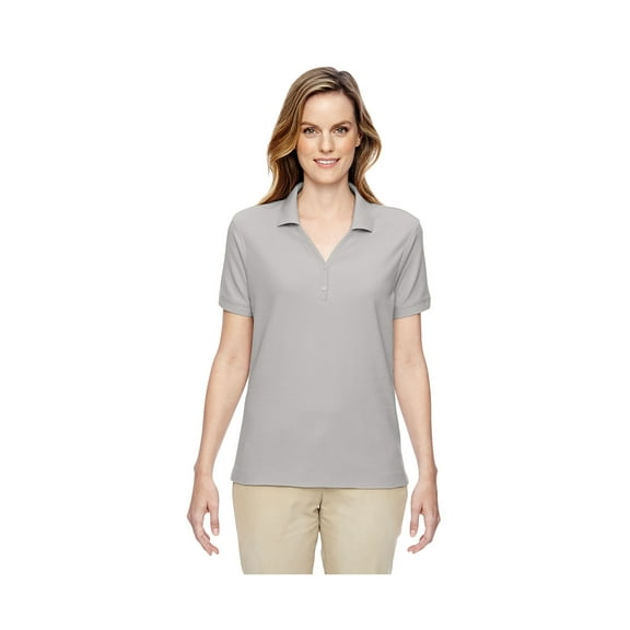 Devon & Jones Women's Short Sleeve Y Collar Polo Shirt, Style D100W