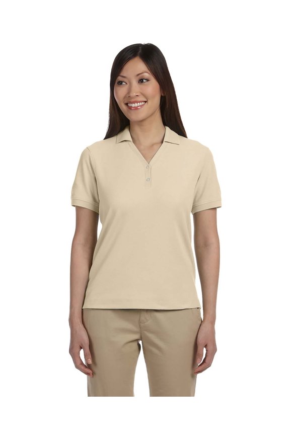 Women's Short Sleeve Y Collar Polo Shirt, Style D100W