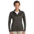 thumbnail image 1 of Devon & Jones Womens Stretch Full-Zip Sweatshirt, Dk Grey Heather, 3XL, Style, DG420W, 1 of 3