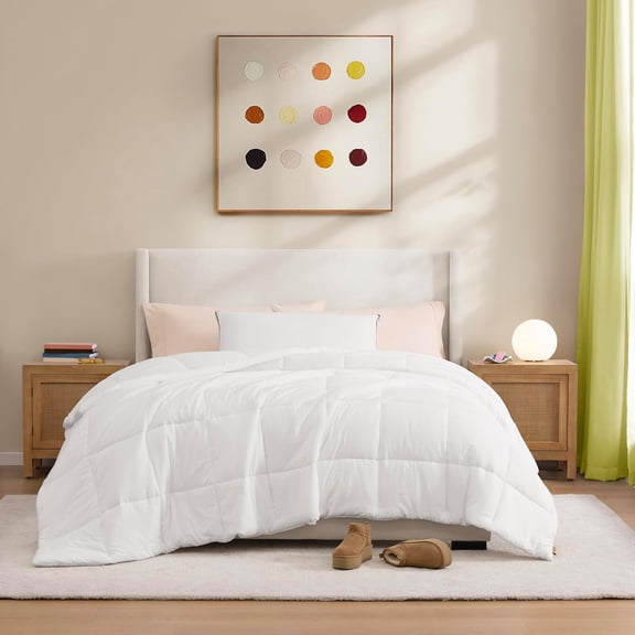Devon King Bed Pillow - Down Alternative, Soft Medium Firm Support for Side Back Stomach Sleepers, Hypoallergenic White