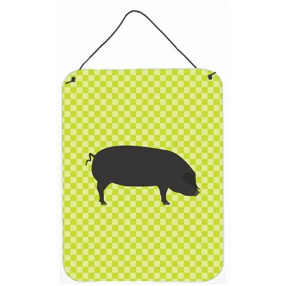 Devon Large Black Pig Green Wall or Door Hanging Prints
