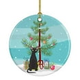 thumbnail image 1 of Devon Rex #3 Cat Merry Christmas Ceramic Ornament 2.8 in x 2.8 in, 1 of 3