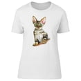 thumbnail image 1 of Devon Rex Cat Illustration T-Shirt Women -Image by Shutterstock, Female XX-Large, 1 of 4