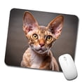 thumbnail image 1 of Devon Rex Cat Photo Mouse Pad Low Profile Gaming Mat, 1 of 7