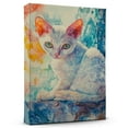thumbnail image 1 of Devon Rex Cat White Canvas Wall Art Animal Decor, Devon Rex Cat White Canvas Prints Wild Animal Artwork for Living Room Bedroom Office 190HD311, 1 of 4