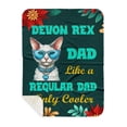thumbnail image 1 of Devon Rex Dad Like a Regular Dad Only Cooler Happy Father's Day Cozy Sherpa Blanket Cat Lover Kitten Owner Gifts Warm Soft Throw Blanket - 02007, 1 of 5