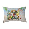 thumbnail image 1 of Devon Rex Hello Summer with Sunglasses and Surfboard Tropical Vibes Quilt Pillowcase Cat Lover Kitten Owner Gifts Throw Pillow Cover Bed Home Decor - 00007, 1 of 5