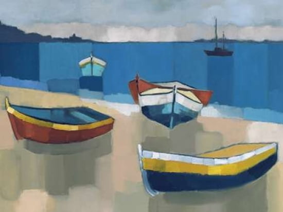 Devon Seascape Canvas Art - Sarah Batt (18 x 24)