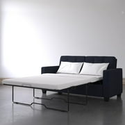Devon Sleeper Sofa with certified Memory Foam Mattress, Blue Linen, Queen